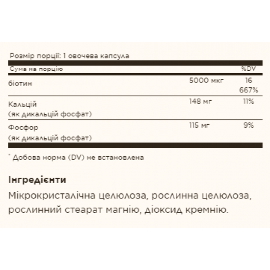 Solgar Biotin 5000mcg - 100 vcaps 2022-10-1984