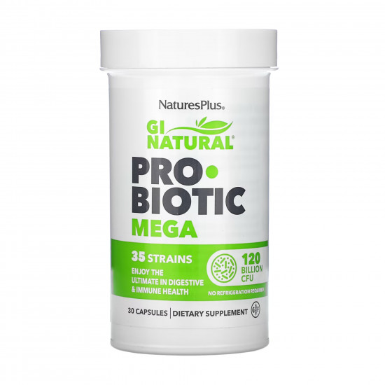 Nature's Plus Gi Natural Probiotic Mega - 30 caps (До 09.26) 2023-10-7887