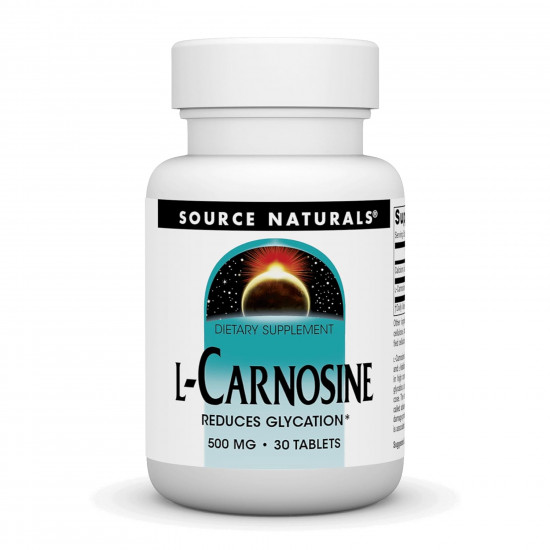 Source Naturals L-Carnosine 500 mg - 30 tabs 2023-10-6162