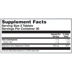 Magnesium Citrate 400mg - 60 tabs (Пошкоджена банка)