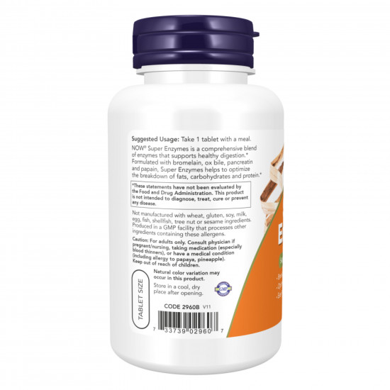 Now Foods Super Enzymes - 90 tabs 2022-10-0088