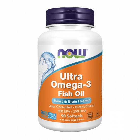 Now Foods Ultra Omega 3 Fish Oil - 90 Sgels (Пошкоджена етикетка) 2023-10-7794