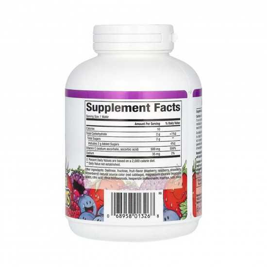 Natural Factors Vitamin C 500mg - 90 tabs Mixed Berry 2023-10-6552