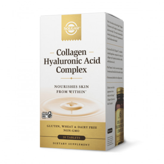 Solgar Collagen Hyaluronic Acid Complex - 30 tabs (Пошкоджена упаковка) 2023-10-3725