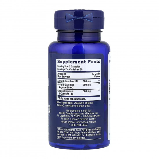 Life Extension Optimized Carnitine - 60 caps (До 12.26) 2024-11-0274