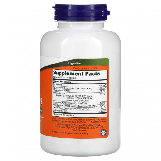 Now Foods Super Enzyme - 180 caps (До 11.26) 2024-11-0547