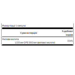 Folic Acid 800 mcg - 250 Caps