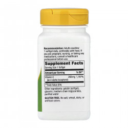 Vitamin E D-Alpha Tocopherol - 100 Softgels