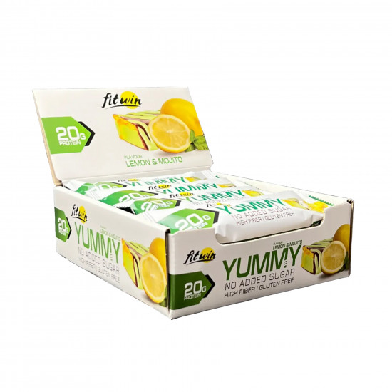 FitWin Yummy - 12x55g Lemon and Mojito 2023-10-6573