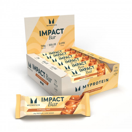 Myprotein Impact Protein Bar - 12x64g Caramel Nut 2022-09-0051