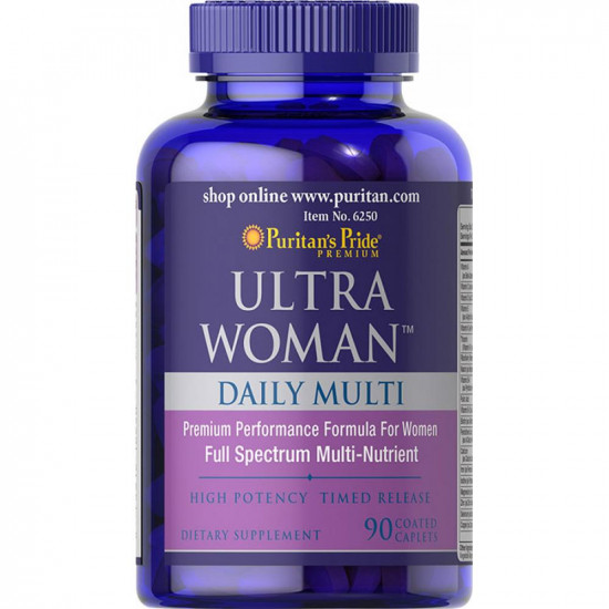 Puritans Pride Ultra Woman™ Max Daily Multi Multivitamin - 90 caps 100-69-4940187-20