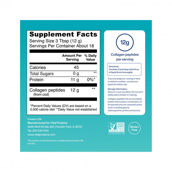 Vital Proteins Marine Collagen - 221g Unflavored 2023-10-5464