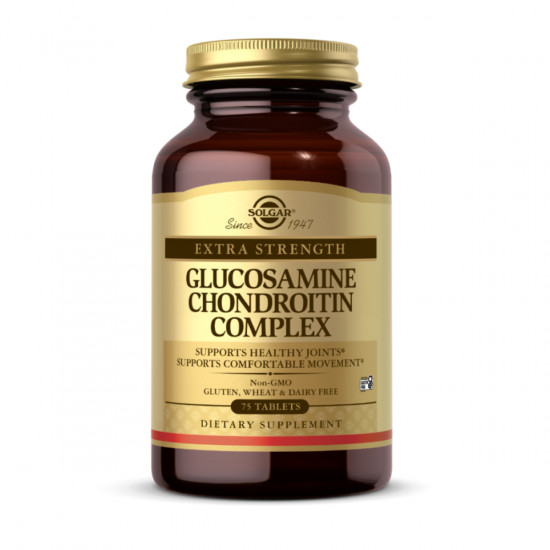 Solgar Extra Strength Glucosamine Chondroitin Complex - 75 tabs 2023-10-3670