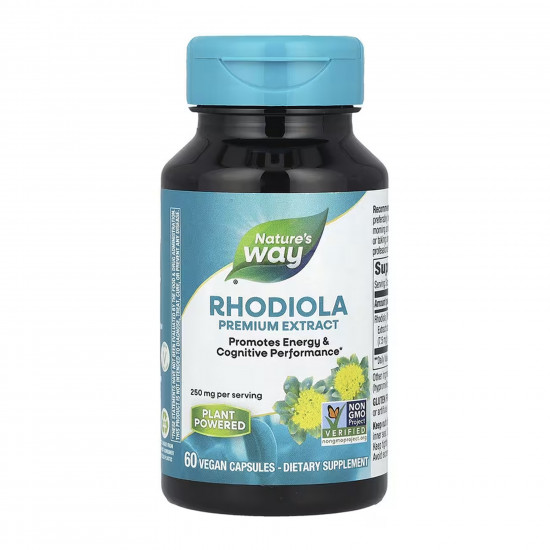 Nature's Way Rhodiola Rosea - 60 vcaps 2023-10-6403