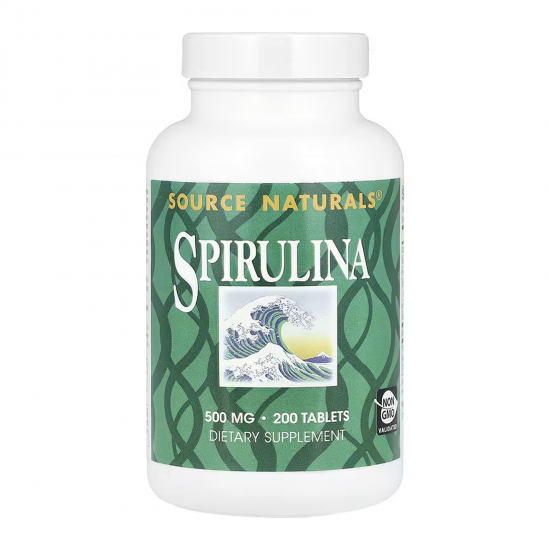 Source Naturals Spirulina 500 mg - 200 tabs 2023-10-7434