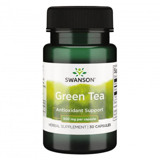 Swanson Green Tea 500mg - 30caps 100-78-9852234-20
