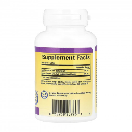 Natural Factors Ubiquinol CoQ10 100mg - 60 softgels 2023-10-5753