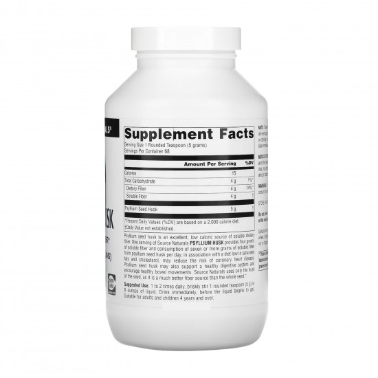 Source Naturals Psyllium Husk - 340g 2023-10-2686