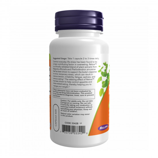 Now Foods Relora 300 mg - 60 vcaps 2022-10-2065