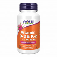 VIT D-3 & K2 1000 IU - 120 vcaps