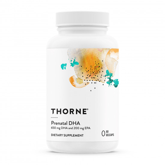 Thorne Prenatal DHA - 60 gelcaps (Пошкоджена етикетка) 2023-10-7796