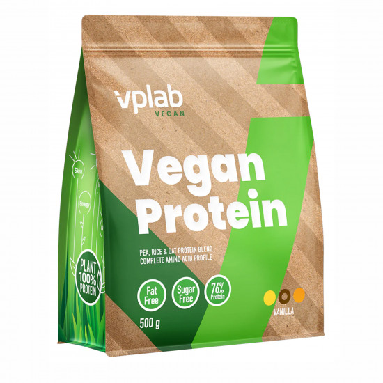 VPLab Vegan Protein - 500g Vanilla 2022-10-0491 VPLab Vegan Protein - 500g Vanilla 2022-10-0491
