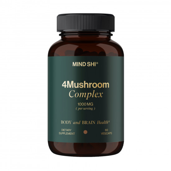 Mind Shi 4Mushroom Complex 1000 mg - 60 vegcaps (Пошкоджена банка) 2023-10-7840