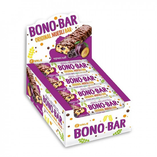 Monsters Bono Bar Original Muesli - 20х40g French Plum 100-39-3453050-20 Monsters Bono Bar Original Muesli - 20х40g French Plum 100-39-3453050-20