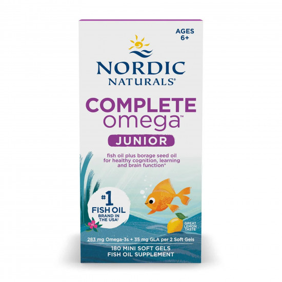 Nordic Naturals Complete Omega Junior - 180 mini softgels 2023-10-5962 Nordic Naturals Complete Omega Junior - 180 mini softgels 2023-10-5962