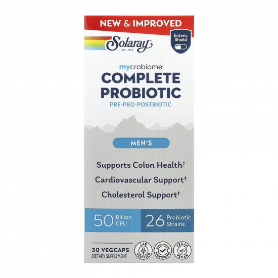Solaray Complete Probiotic Men's - 30 vcaps 2024-11-0255