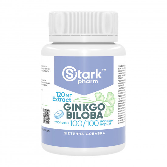 Stark Pharm Ginkgo Biloba Extract 120mg - 100 tabs 2024-11-0526