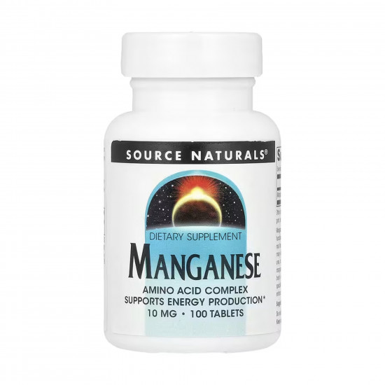 Source Naturals Manganese 10mg - 100 tabs 2023-10-5552 Source Naturals Manganese 10mg - 100 tabs 2023-10-5552