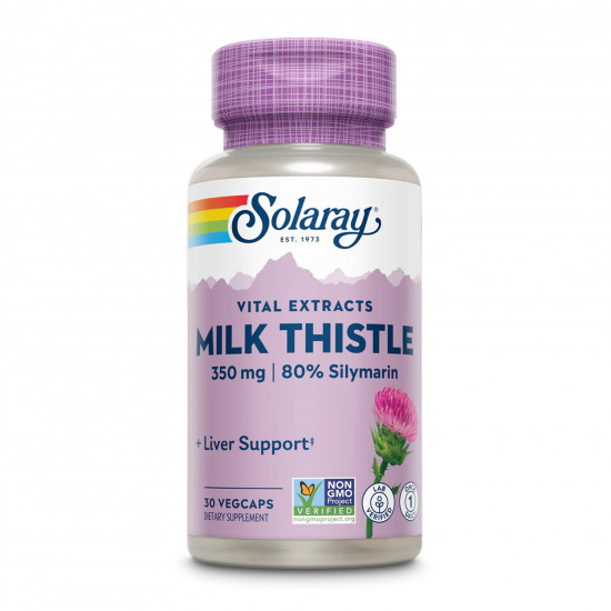 Solaray Milk Thistle Seed Extract One 350mg - 30 vcaps 2023-10-6738