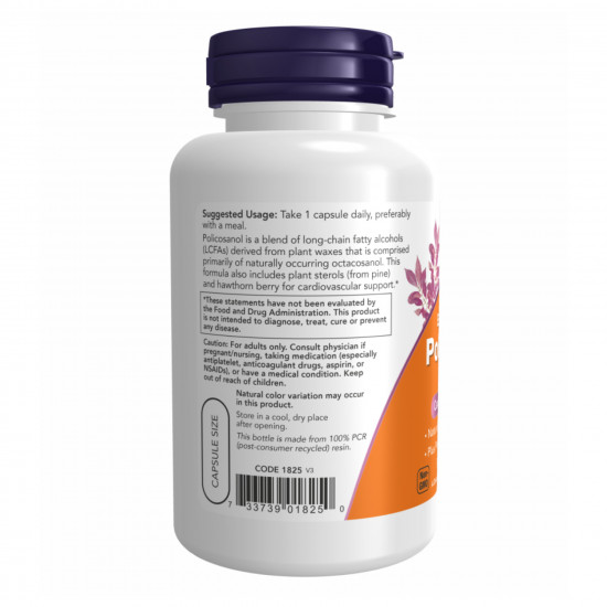 Now Foods Policosanol 40mg Plus - 90 vcaps 2022-10-2385