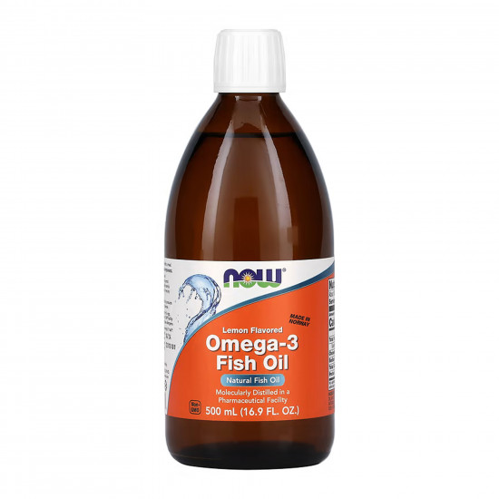 Now Foods Omega-3 Fish Oil Liquid - 500ml 2023-10-5840