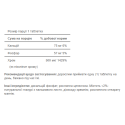 Chromium Picolinate 500 mcg Yeast Free - 100 tabs