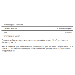 Zinc 25 mg - 100 tabs