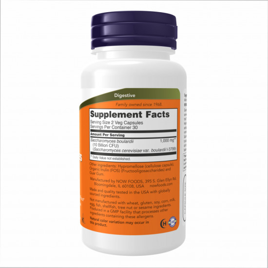 Now Foods Saccharomyces Boulardii - 60veg caps (До 10.26) 2024-11-0152