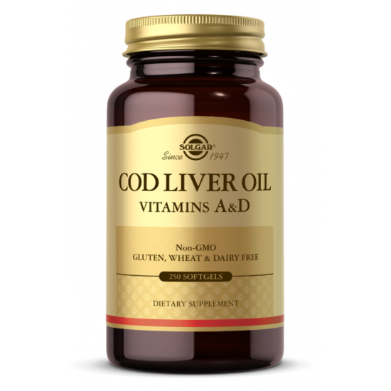 Solgar Cod Liver Oil - 250 softgels 100-38-2411166-20