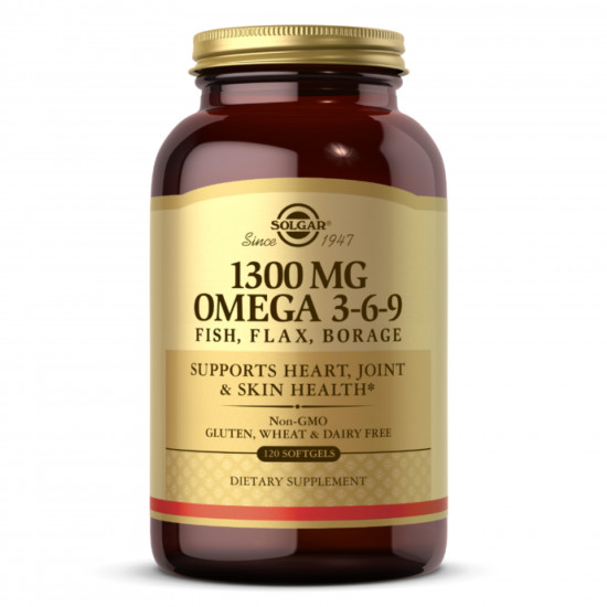 Solgar Omega 3-6-9 1300mg - 120 softgels 2022-10-1538 Solgar Omega 3-6-9 1300mg - 120 softgels 2022-10-1538