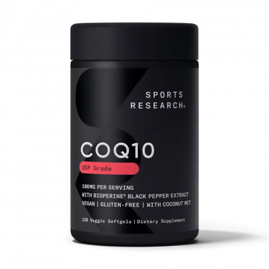 Sport Research CoQ10 100mg - 120 veg softgels 2023-10-3439 Sport Research CoQ10 100mg - 120 veg softgels 2023-10-3439