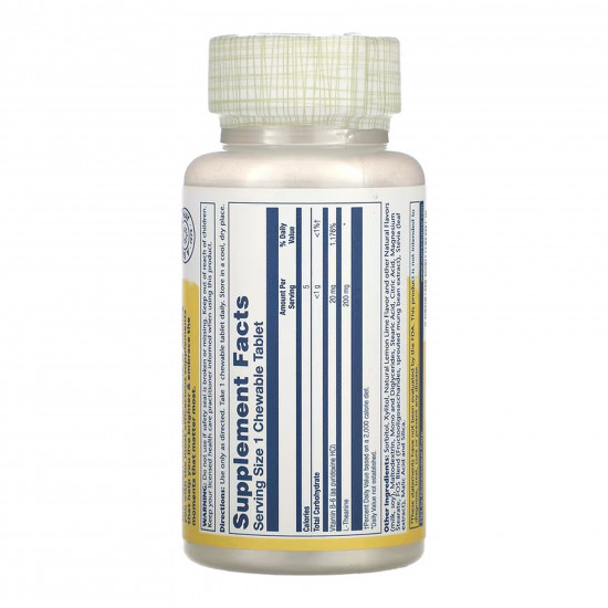 Solaray L-Theanine 200mg - 30 chewables 2023-10-6789