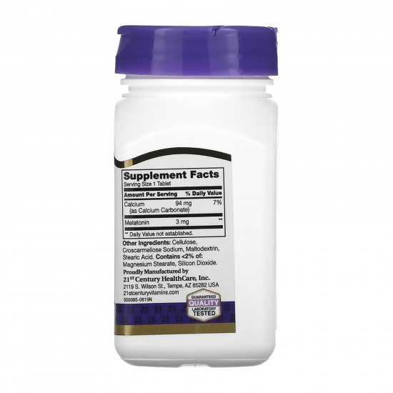 21st Century Melatonin 3 mg - 90 tabs 2023-10-7116