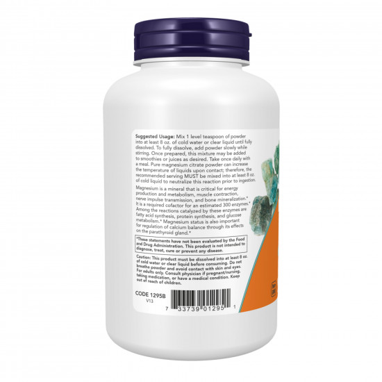 Now Foods Magnesium Citrate Powder - 8 oz 2022-10-0669