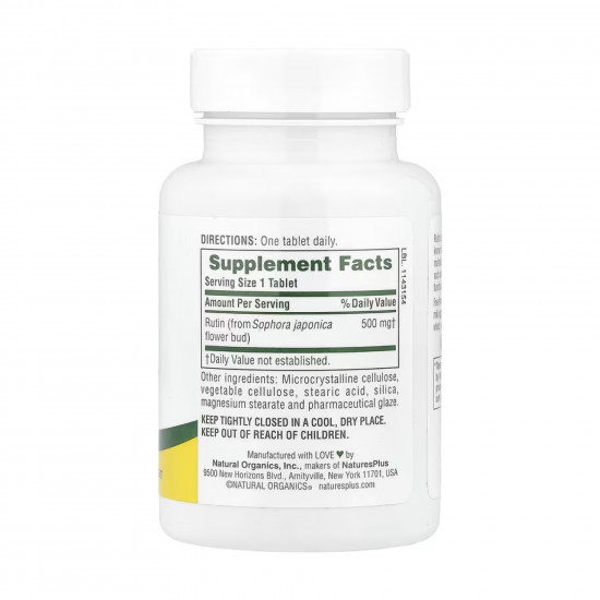 Nature's Plus Rutin 500mg - 60 tabs 2023-10-5223