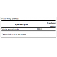 Tribulus Fruit 500mg - 90 cap
