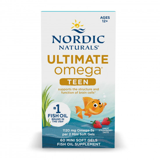 Nordic Naturals Ultimate Omega 2X Teen - 60 mini softgels 2023-10-5963 Nordic Naturals Ultimate Omega 2X Teen - 60 mini softgels 2023-10-5963