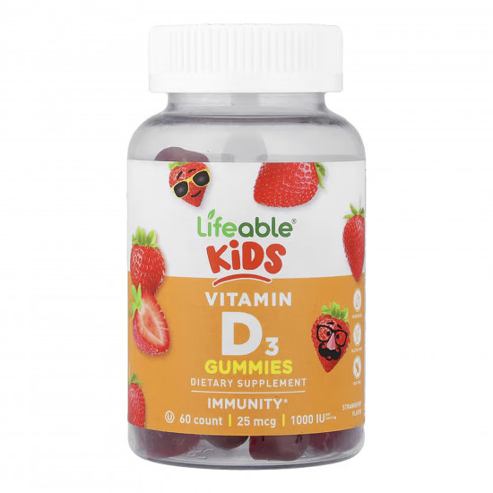 Lifeable Vitamin D Kids - 60 gummies 2023-10-7301