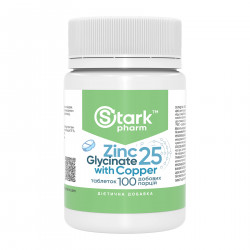 Zinc Glycinate 25 with Copper - 100 tabs