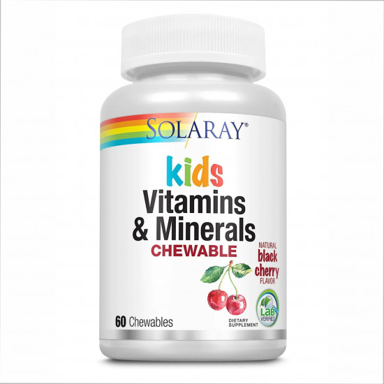 Children's Vitamins & Minerals Chewable - 60 vcaps Black Cherry Children's Vitamins & Minerals Chewable - 60 vcaps Black Cherry